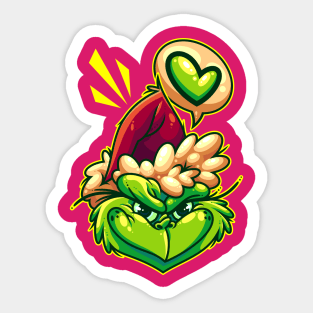 Green Humbug Sticker